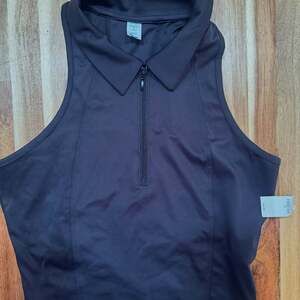 Old Navy Cropped Polo - Black - M (8-10)